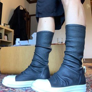 NWOT Rick Owens Drkshdw Black Sock Sneaker Boots